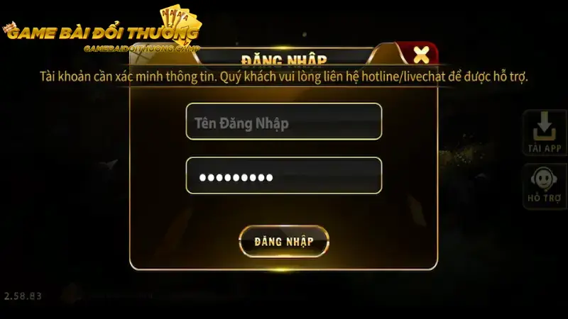 Lưu ý khi đăng nhập tài khoản cổng Game bài đổi thưởng
