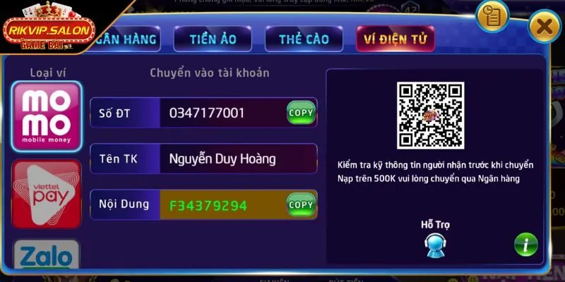 trai nghiem su tien loi voi nap tien qua vi dien tu nhanh Trải nghiệm sự tiện lợi với nạp tiền qua ví điện tử nhanh